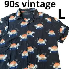90s’vintage NO BOUNDARIES 半袖アロハシャツ Lサイズ