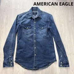 アメリカンイーグル　デニムシャツ　ウォッシュ加工AMERICAN EAGLE