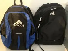 アディダス　リュック　2種　ボール用デイバッグ　ブラック　ブルー