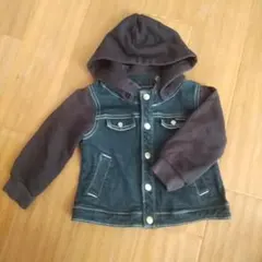 COMME CA FOSSETTE フード付きデニムジャケット 90