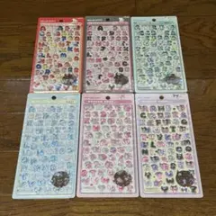 【即日発送】サンリオ 文字 ボンボンドロップシール 6枚セット