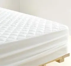 マットレス一体式シーツ 抗菌防臭処理 吸湿速乾（160×200cm、白色）のサムネイル