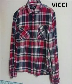 VICCI チェック柄 長袖シャツ 46のサムネイル