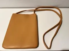 スマホショルダーポーチ　マスタードイエロー
