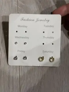 2025/11/23更新 #デイリーミニピアスセット 3ペア