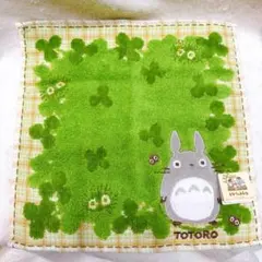 未使用タグ付き　となりのトトロ ハンカチ ハンドタオルのサムネイル