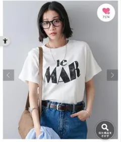 DISCOAT　ヴィンテージライクグラフィックTシャツ　オフホワイト　Sサイズのサムネイル