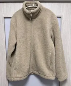 UNIQLO ボア フリースジャケット M ベージュ