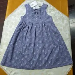 【新品タグ付き】BeBe べべ　カバリエレアズーロ　ワンピース　140　パープル