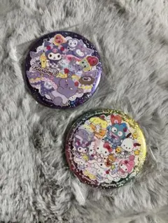 サンリオキャラクターズキラキラＢＩＧ缶バッジ
