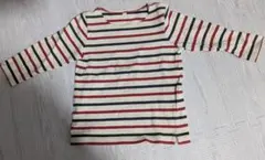 無印ストライプ 長袖カットソー 100
