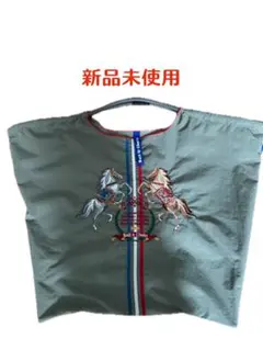 Ball&Chain馬刺繍 エコバッグ モスグリーン