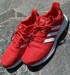 adidas メンズ ファルコンラン スニーカー レッドカラー サイズ27.5のサムネイル
