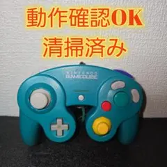 【動作確認済み】ゲームキューブコントローラー　エメラルドグリーン　中期型　GC