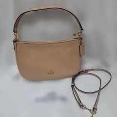 COACH コーチ チェルシー　ショルダーバッグ 2way ピンクベージュ