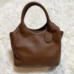 ＆marks 本革 2WAY レザー ハンドバッグ ブラウン 牛革 ショルダー 