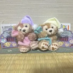 ダッフィー　オータムスリープオーバー ダッフィーシェリーメイぬいぐるみストラッ