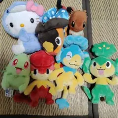 ポケモン ぬいぐるみ マスコット 7体セット　レア 初代】【希少】ポケモン ぬいぐるみ マスコット 7体セット - メルカリ