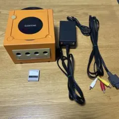 【メモリカード付】任天堂 ゲームキューブ 本体 オレンジ