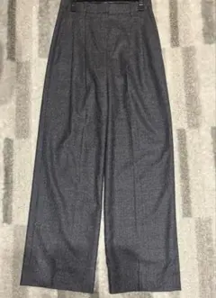 LA8666 セオリーリュクス パンツスーツ グレー ウール ポリウレタン 38