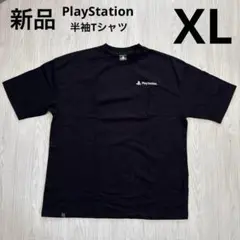 プレイステーション　プレステ　半袖Tシャツ　メンズ　ポケット付　黒　XL 新品
