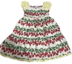Shirley Temple いちご柄 ワンピース 120cmのサムネイル