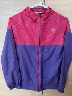 asics ウィンドブレーカー ピンク/パープル Mサイズ