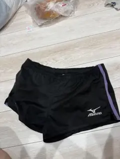 Mizuno ラガーパンツ 黒/紫
