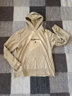 KANGOL ベージュ フード付きパーカー L