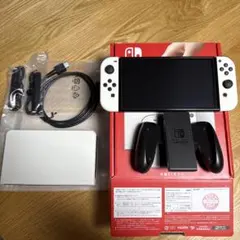 美品箱付き 本体 ニンテンドーSwitch 有機ELモデル ホワイト フルセット