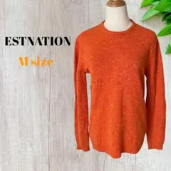 【ESTNATION】エストネーション（M）レディース　ニット　オレンジのサムネイル