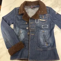 DIESEL デニムジャケット Mサイズ ボア襟