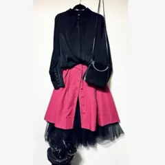 ビッグカラー長袖シャツ