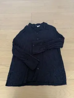 H&M ブラック 長袖シャツ Mサイズ