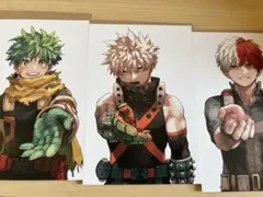 僕のヒーローアカデミア 緑谷出久 爆豪勝己 轟焦凍 42巻 特典 ポストカード