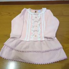 axes femme kids ピンク チュニックワンピース 110