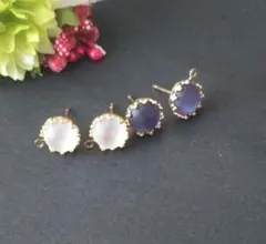 No.８ かん付 デザインポスト デザポス ニッケルフリー ムーンストーン