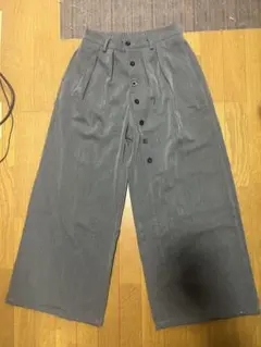 Multi Button Slacks Grey Slight Vogue