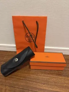 新品 エルメス シューズポリッシャー 靴磨き グローブ シープスキン 箱