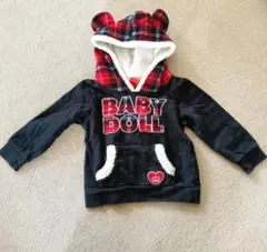 BABY DOLL フード付きトレーナー 100