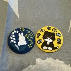 ミッフィー 刺繍缶バッジセット