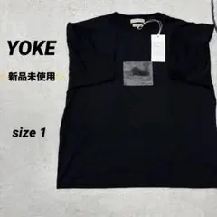 【新品未使用】YOKE☆Tシャツ☆1☆黒