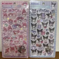 国内正規品 第二弾 マイメロディ・クロミ ボンボンドロップシール 2シートセット