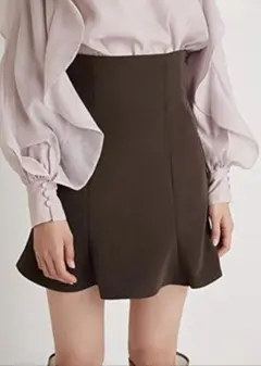 フレアーミニスカショーパン　ブラック