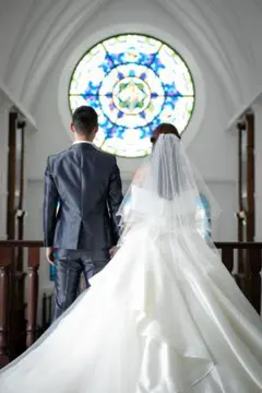 最終値下げ！ 美品 ウエディングベール パール 結婚式 ホワイト 白 正規品