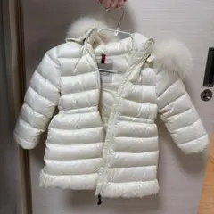 100cm MONCLER アイボリー ダウンコート