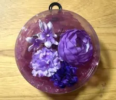 【新品　未開封】紫の花飾り 髪飾り ケース入り　浴衣　成人式