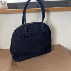 VALENTINO CHRISTY ブラックハンドバッグ