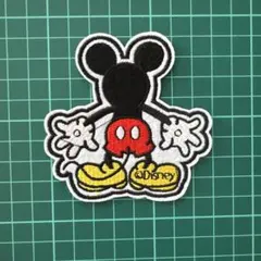ミッキーマウス刺繍ワッペン1枚売り