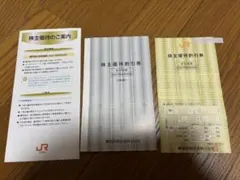 【有効期限2027/6/30】JR東海 株主優待割引券 3枚セットのサムネイル